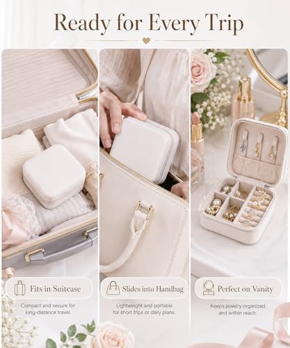 Homde Travel Jewelry Case for Women: 6 Small Boxes for Group&Team Gift