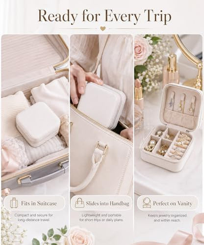 Homde Travel Jewelry Case for Women: 6 Small Boxes for Group&Team Gift