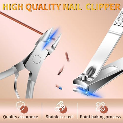 Manicure Set 16 In 1 Professional Stainless Steel Pedicure Kit Toenail