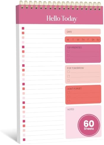 To Do List Notepad, Undated Daily Planner Notebook for Work