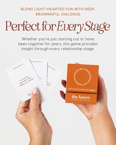 The Know Collection Couples Deck, 150 Thoughtful Conversation Starters