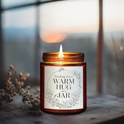 Sending Hug Gifts for Women Men - Warm Hug Candle - Relaxation Get