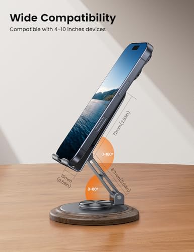 Lamicall Sturdy Grey Phone Stand, Desk Accessories for Men
