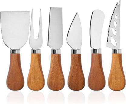 Linwnil Cheese Knives Set for Charcuterie Board Accessories Stainless