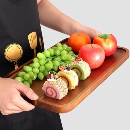 Large Wooden Trays for Serving Food Acacia Charcuterie Boards Party