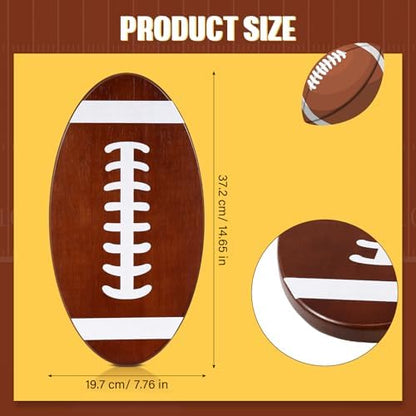 Football Cutting Charcuterie Board Football Shaped Platter and Serving