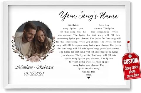 H-DEWALL Customized Song Lyrics Poster Family Portrait Gifts For