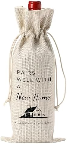 House Warming Gifts New Home, Wine/Champagne Bag with Thicken