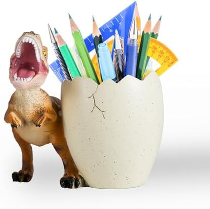 Dinosaur Pencil & Pen Holder for Desk, Kids Toothbrush Holder