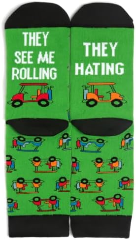 Lavley Funny Golf Socks Fun Gift for Golfers Men & Women Stocking