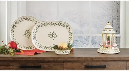 Lenox Holiday Porcelain Oblong Christmas Serving Platter