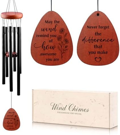 Thank You Gifts for Women & Men, 25.5" Wind Chimes Thank You Gifts