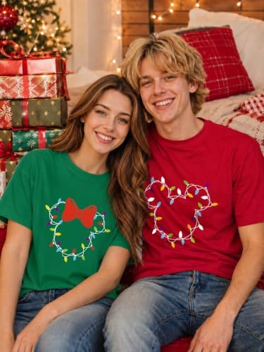 Christmas Couple Shirts Cute Xmas His and Her Matching Funny T-Shirts