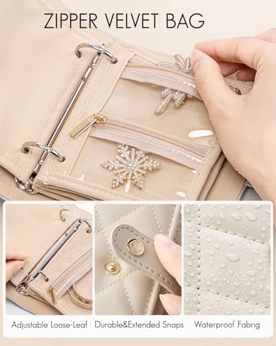 Vlando Travel Jewelry Organizer Case,Mothers Day Gifts for