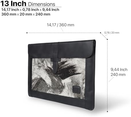 Londo Leather Sleeve Compatible with MacBook Pro 14 & Air 13-13.3 Inch