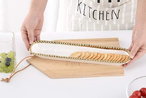 Pampa Bay Porcelain Cracker Cheese and Charcuterie Tray