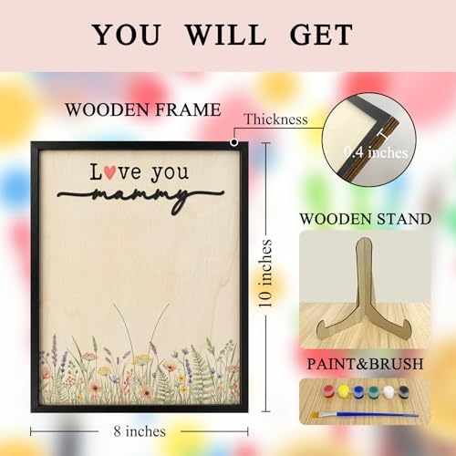 FONDCANYON Mammy Mother's Day Handprint Kit, Mom Mother's Day Birthday
