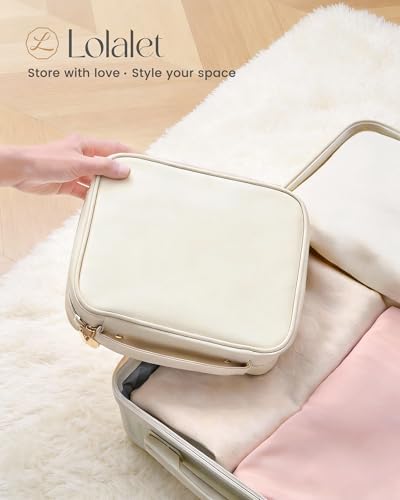 Lolalet Travel Jewelry Case, Large Jewelry Storage Binder Organizer