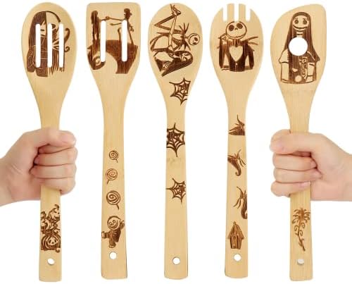 Nightmare Before Christmas Wooden Spoon set of 5,Cooking Gift for