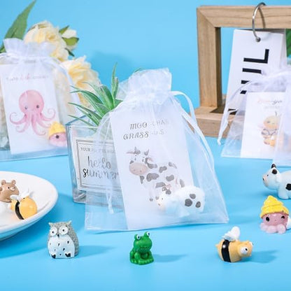 50 Sets Employee Teacher Appreciation Gifts with Cards & Bags, Animal