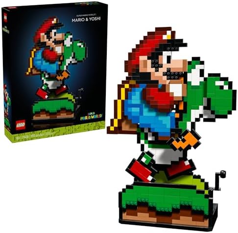 LEGO Super Mario World: Mario & Yoshi Building Set for Adults, Ages