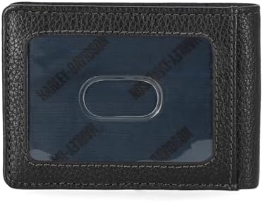 Harley-Davidson Men's Genuine Leather Rfid Blocking Billfold Slim