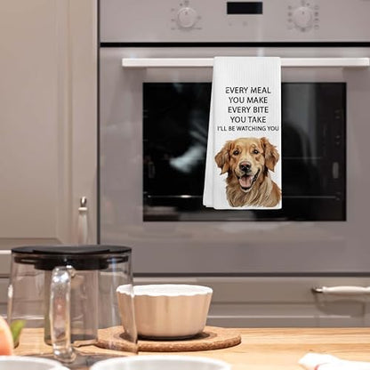 Golden Retriever Gifts Kitchen Towel 16"x24" ‘Every Meal You