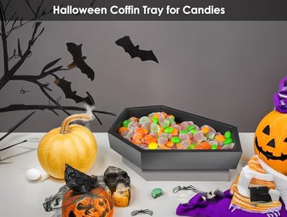 14.2'' Coffin Charcuterie Boards, Trick or Treat Halloween Serving