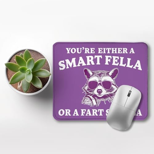 Funny Raccoon Mouse Pad, Sarcastic Work Humor Gifts for Coworkers