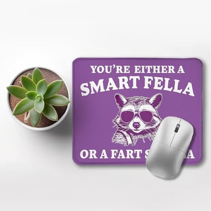 Funny Raccoon Mouse Pad, Sarcastic Work Humor Gifts for Coworkers