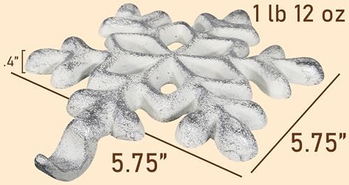 Lulu Decor, Cast Iron Christmas Snowflake Stocking Holder