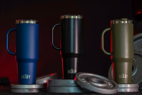 50oz Tumbler with Handle and Straw - Large Insulated Travel Mug for
