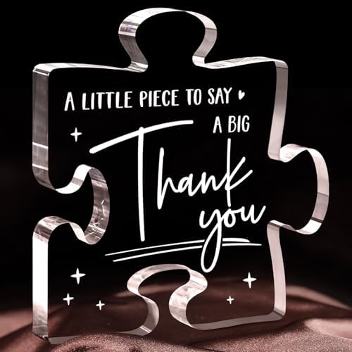 Thank You Gifts for Women Men, Acrylic Plaque Decor