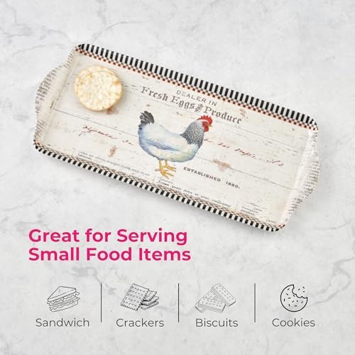 Pimpernel On the Farm Rectangular Melamine Tray – (14.5" x 6.25")