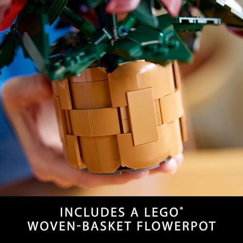 LEGO Icons Poinsettia Building Sets for Adults - Artificial Flowers