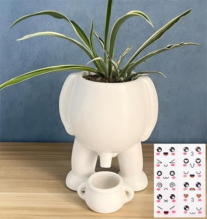 Creative Ceramic Human Shape Planter Funny Penis Planter with