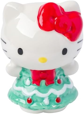 Silver Buffalo Sanrio Hello Kitty 3D Sculpted Festive Christmas Tree