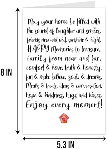 Qiliji New Home Card, New House Card for Men Women, Housewarming Card