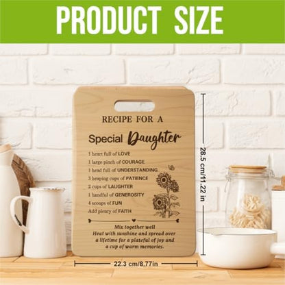 Gifts for Daughter Birthday Gift Ideas, Recipe Cutting Board for