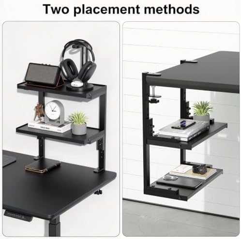 Spacrea 2 Tier Clamp on Desk Shelf
