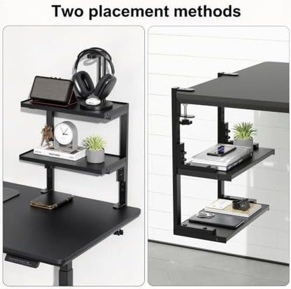 Spacrea 2 Tier Clamp on Desk Shelf