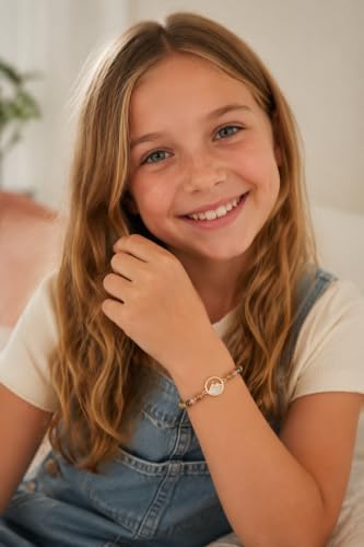 Gold Mustard Seed Bracelet for Teen Girls and Women, Faith Can Move