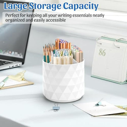 minimaliving Desk Organizer,Sparkling Diamond-like Pen Holder for Desk