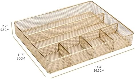 Annova Desk Top Organizer Tray for Office Organization - Metal Mesh