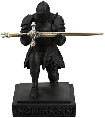 Medieval Warrior Knight Pen Holder Fun Desk Accessories Paperweight