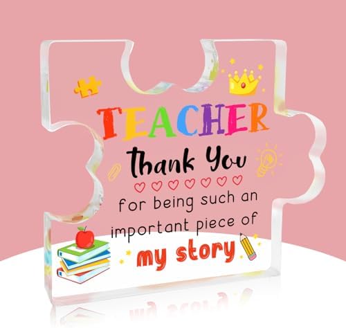 JUESMOS Teacher Appreciation Gift Crystal Gifts for Teachers Desk