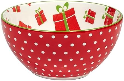 Certified International Holiday Fun 30 oz Porcelain Serving Bowls