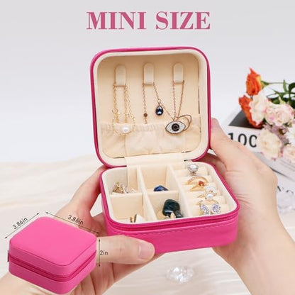 17Dec 3-Pack Small Travel Jewelry Case Organizer,Mini Travel