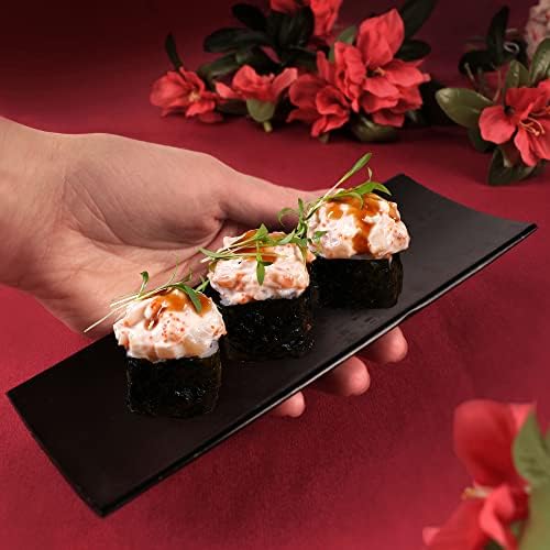 BambooMN 6 Piece, 2 Sets of 7" Reusable, Eco-Friendly, Black Bamboo