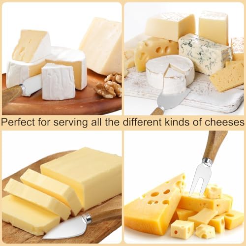 8 Pcs Cheese Knife Set, Cute Cheese Knives for Charcuterie Board